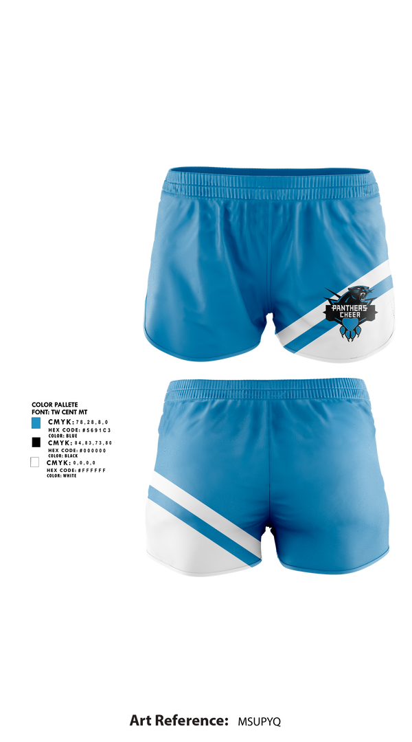 Cramerton Panthers Football and Cheer 89738490 Women's Shorts - 2