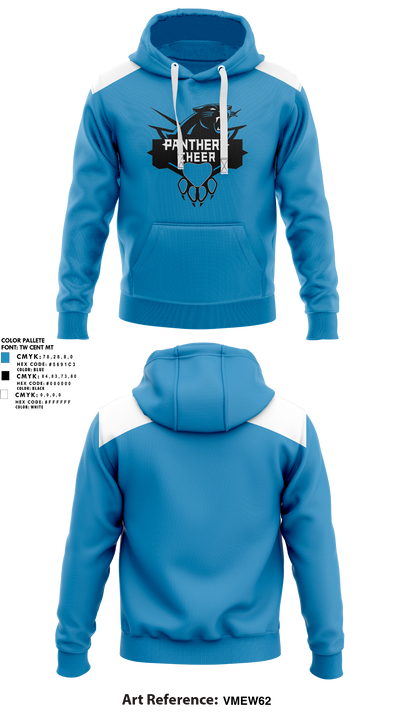 Cramerton Panthers Football and Cheer 89738490 Hoodie - 2