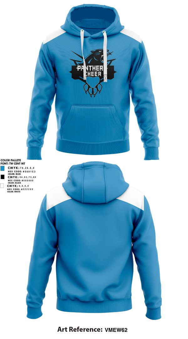 Cramerton Panthers Football and Cheer 89738490 Hoodie - 2