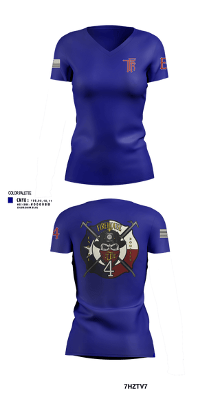 Womens Short Sleeve Vneck Shirt, Tomball Fire Rescue, Fire Department, Teamtime, Team time, sublimation, custom sports apparel, team uniforms, spirit wear, spiritwear, sports uniforms, custom shirts, team store, custom team store, fundraiser sports, apparel fundraiser