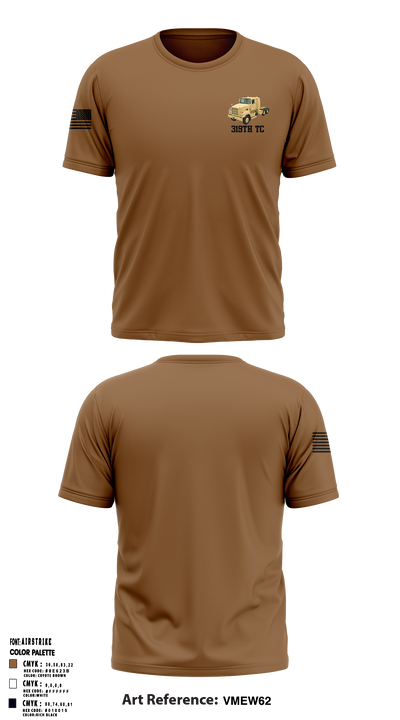 319th TC 85410339 Short Sleeve Performance Shirt - 1