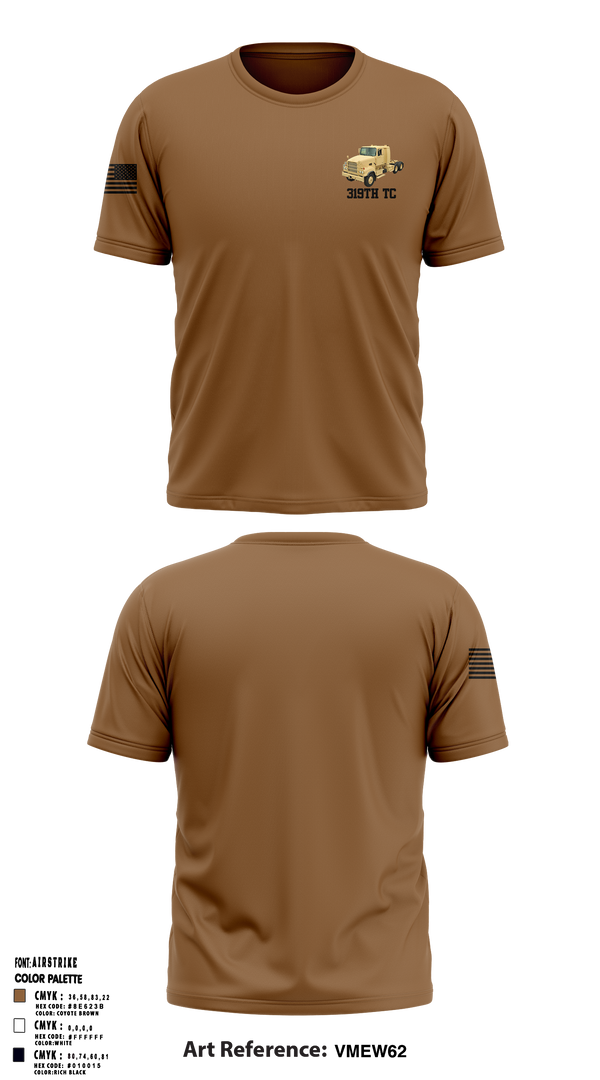 319th TC 85410339 Short Sleeve Performance Shirt - 1