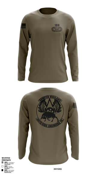 106 CES 37582767 Long Sleeve Performance Shirt 1