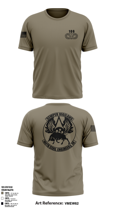 106 CES 37582767 Short Sleeve Performance Shirt - 1