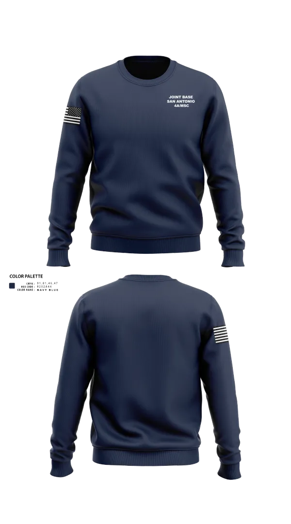 Crew Neck Sweatshirt, Joint Base San Antonio 4A/MSC, , Teamtime, Team time, sublimation, custom sports apparel, team uniforms, spirit wear, spiritwear, sports uniforms, custom shirts, team store, custom team store, fundraiser sports, apparel fundraiser