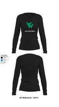 Weeki Wachee Hornets 88701792 Women's Long Sleeve V-neck Shirt - 7