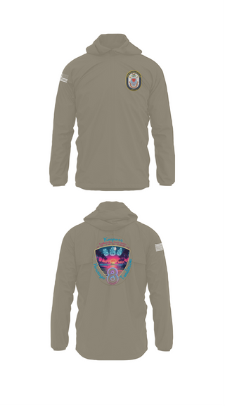 Windbreaker, USS Bougainville CPO, , Teamtime, Team time, sublimation, custom sports apparel, team uniforms, spirit wear, spiritwear, sports uniforms, custom shirts, team store, custom team store, fundraiser sports, apparel fundraiser