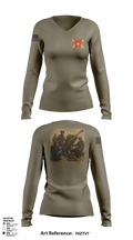 Crusader Battery 85156084 Women's Long Sleeve V-neck Shirt - 2