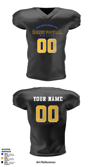 Big Lake Hornets Football 8189635 Football Jersey - 1