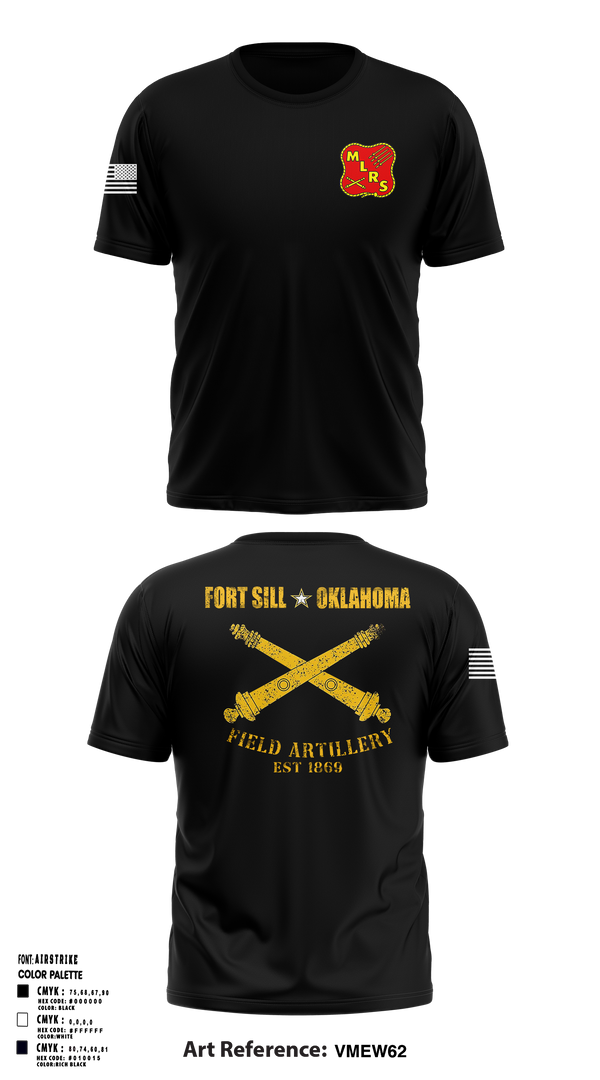 MLRS UNIT 89273856 Old School Cotton Feel Shirt - 1