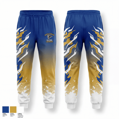 Saddle Brook Falcons Lacrosse 64067977 Sweatpants - 1