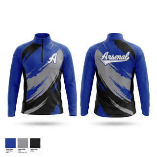 Quarter Zip Jacket, Alaska Arsenal, Softball, Teamtime, Team time, sublimation, custom sports apparel, team uniforms, spirit wear, spiritwear, sports uniforms, custom shirts, team store, custom team store, fundraiser sports, apparel fundraiser