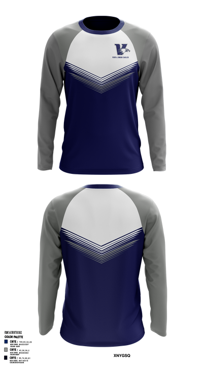 Vista Junior Eagles 88108764 Long Sleeve Performance Shirt 1