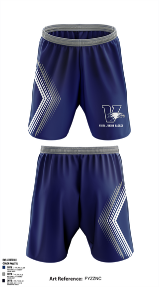 Vista Junior Eagles 88108764 Athletic Shorts With Pockets - 1
