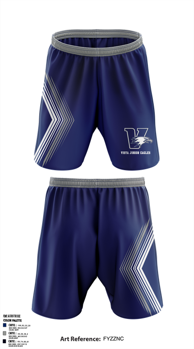 Vista Junior Eagles 88108764 Athletic Shorts With Pockets - 1