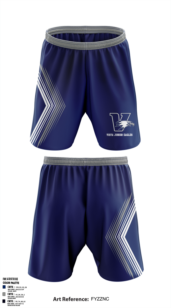 Vista Junior Eagles 88108764 Athletic Shorts With Pockets - 1
