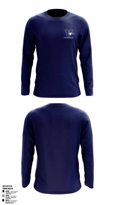 Vista Junior Eagles 88108764 Long Sleeve Shooting Shirt - 2
