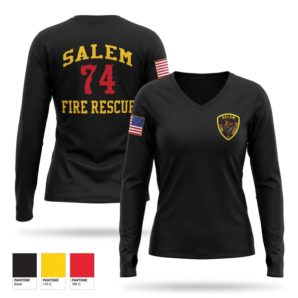 Old School Cotton Feel Shirt, Salem Fire & Rescue, Fire Department, Teamtime, Team time, sublimation, custom sports apparel, team uniforms, spirit wear, spiritwear, sports uniforms, custom shirts, team store, custom team store, fundraiser sports, apparel fundraiser