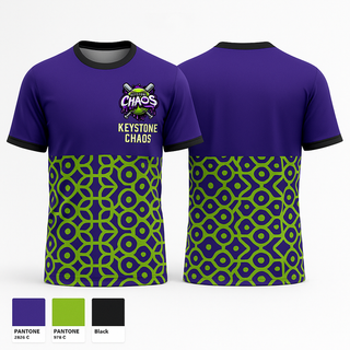 Short Sleeve Performance Shirt, Keystone Chaos, Softball, Teamtime, Team time, sublimation, custom sports apparel, team uniforms, spirit wear, spiritwear, sports uniforms, custom shirts, team store, custom team store, fundraiser sports, apparel fundraiser