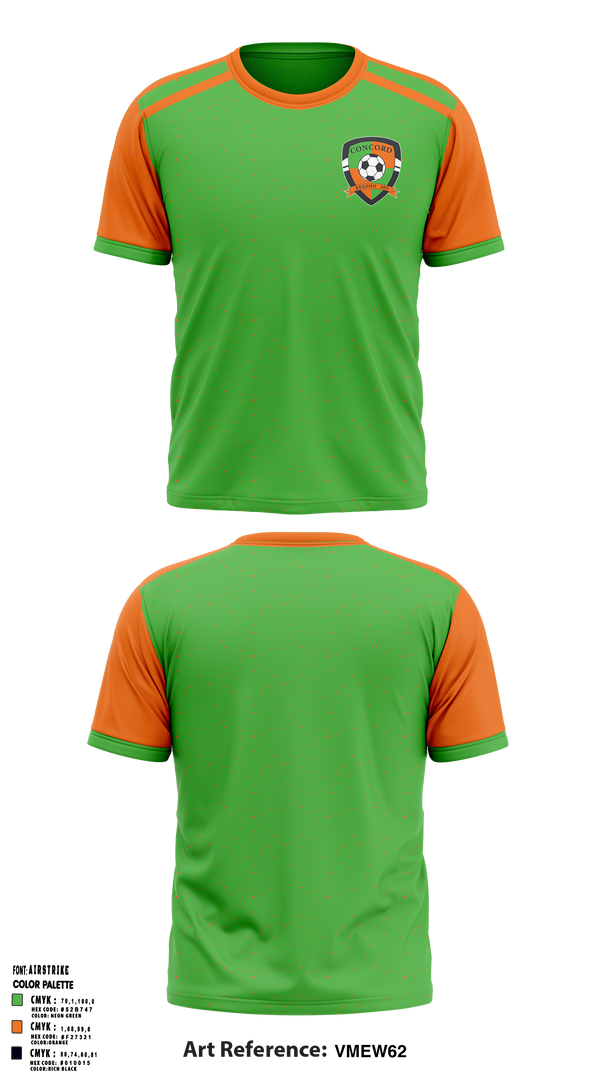 Concord Ayso Region 305 Soccer 19414274 Short Sleeve Performance Shirt - 1