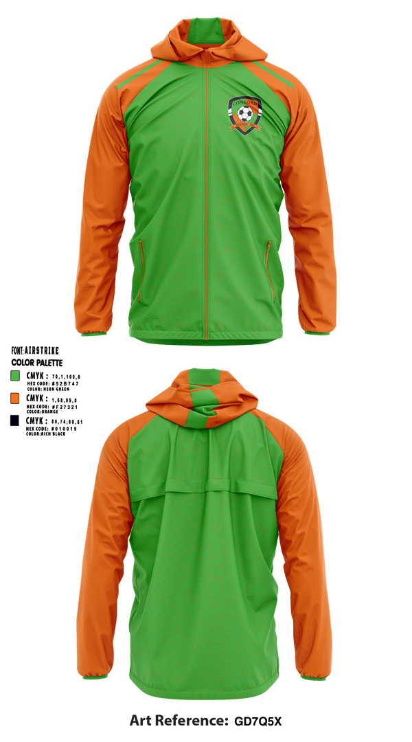 Concord Ayso Region 305 Soccer 19414274 Windbreaker - 1