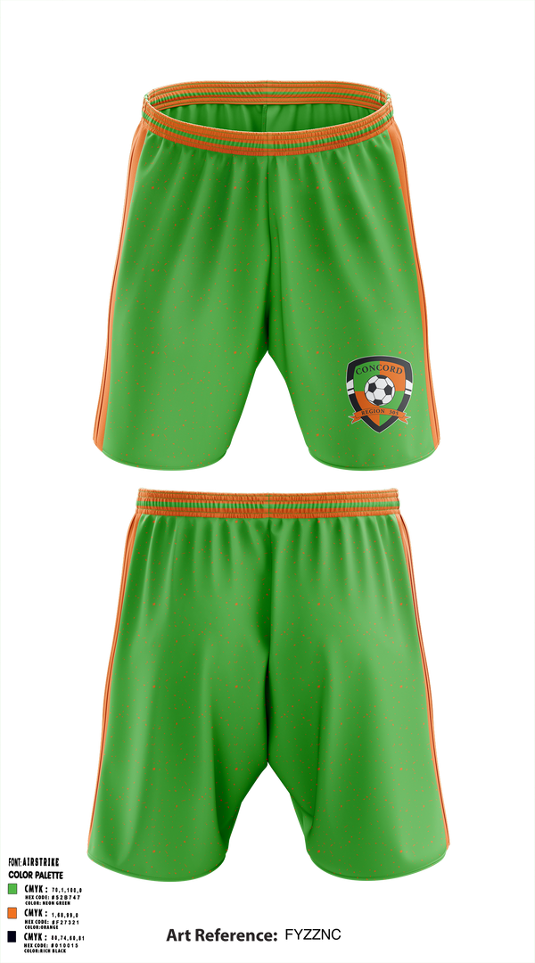 Concord Ayso Region 305 Soccer 19414274 Athletic Shorts With Pockets - 1