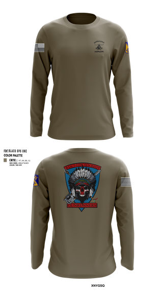 B Company, 1-210th Aviation Regt 56146981 Long Sleeve Performance Shirt 6