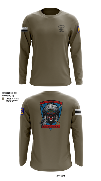 B Company, 1-210th Aviation Regt 56146981 Long Sleeve Performance Shirt 6
