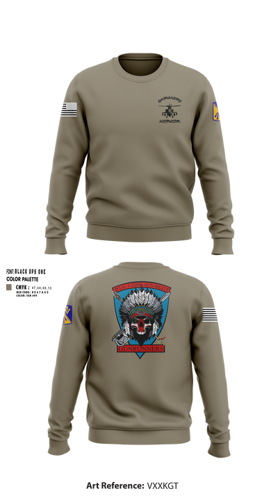 B Company, 1-210th Aviation Regt 56146981 Crew Neck Sweatshirt - 6