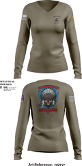 B Company, 1-210th Aviation Regt 56146981 Women's Long Sleeve V-neck Shirt - 6