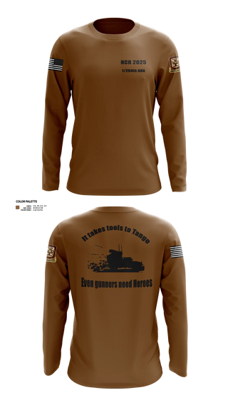 1/204th ADA 3113365 Long Sleeve Performance Shirt 20