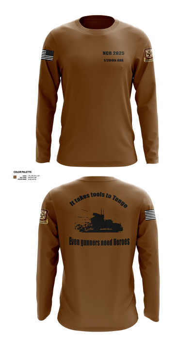 1/204th ADA 3113365 Long Sleeve Performance Shirt 20