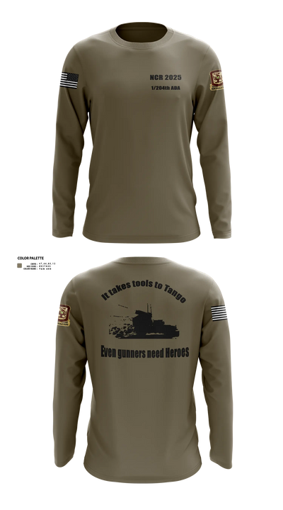 1/204th ADA 3113365 Long Sleeve Performance Shirt 21