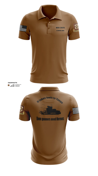 1/204th ADA 3113365 Short Sleeve Performance Polo - 20