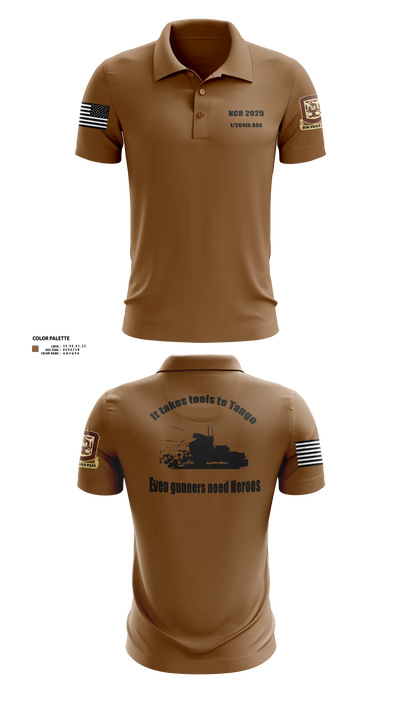1/204th ADA 3113365 Short Sleeve Performance Polo - 20