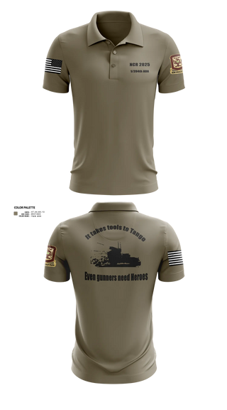 1/204th ADA 3113365 Short Sleeve Performance Polo - 21