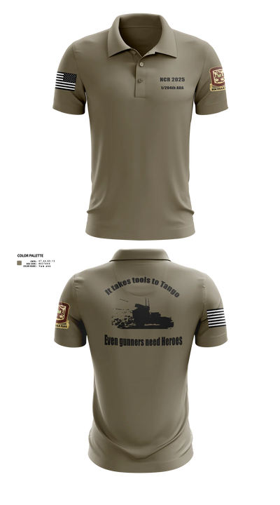 1/204th ADA 3113365 Short Sleeve Performance Polo - 21
