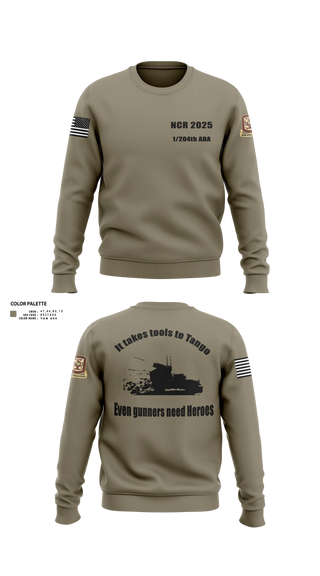 1/204th ADA 3113365 Crew Neck Sweatshirt - 21
