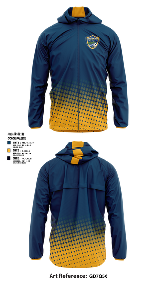 South Lake Tahoe AYSO Region 282 86918332 Windbreaker - 1