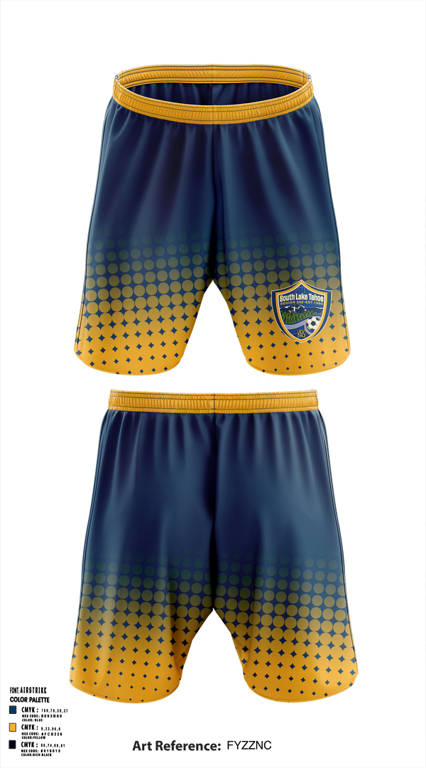 South Lake Tahoe AYSO Region 282 86918332 Athletic Shorts With Pockets - 1