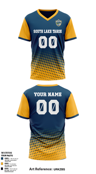 South Lake Tahoe AYSO Region 282 86918332 Mens Soccer Jersey - 1