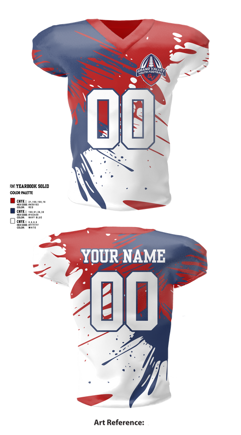 Grand Valley Youth Football 97329751 Football Jersey - 1