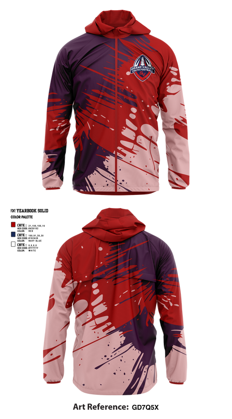 Grand Valley Youth Football 97329751 Windbreaker - 1
