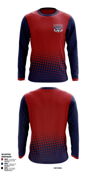 Langhorne Neshaminy United Soccer Club 57923086 Long Sleeve Performance Shirt 1