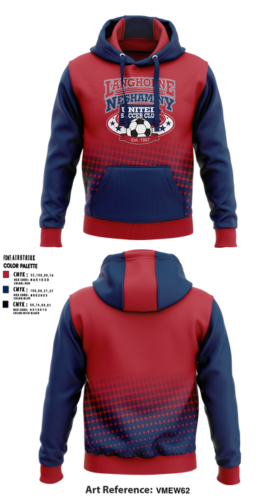 Langhorne Neshaminy United Soccer Club 57923086 Hoodie - 1