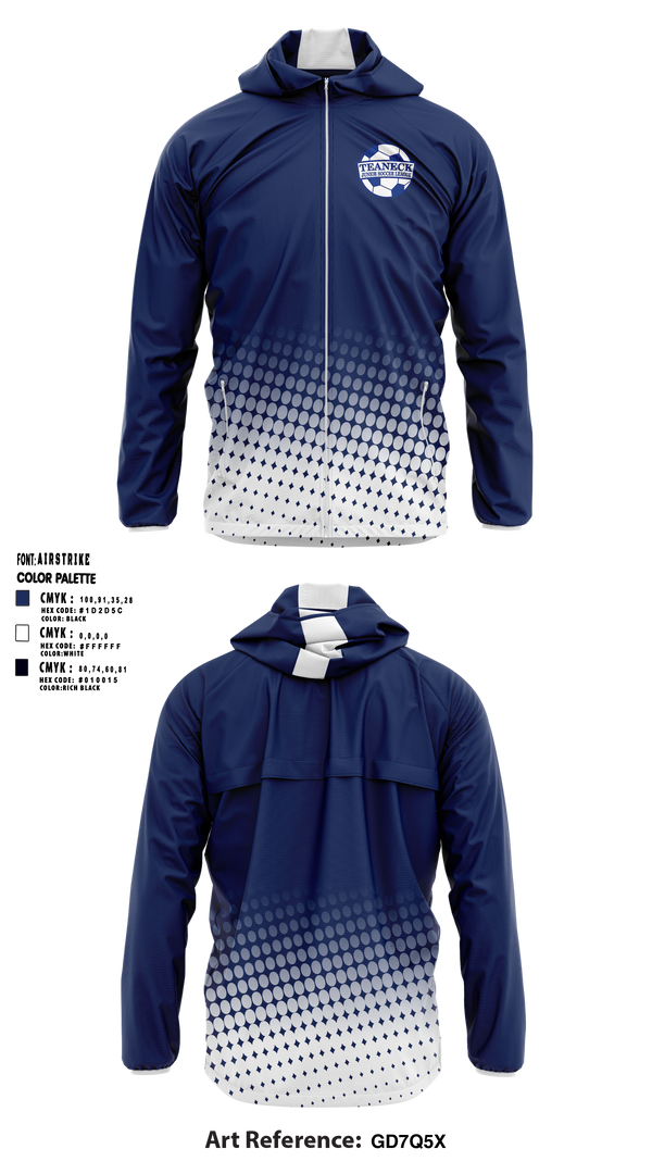 Teaneck Junior Soccer League 64824706 Windbreaker - 1