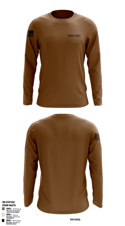 354th CMCO 72084124 Long Sleeve Performance Shirt 1