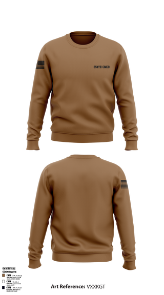 354th CMCO 72084124 Crew Neck Sweatshirt - 1