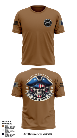 94th Military Police Company 72735886 Short Sleeve Performance Shirt - 1