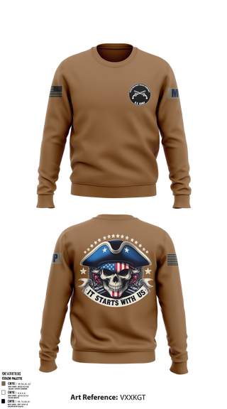 94th Military Police Company 72735886 Crew Neck Sweatshirt - 1